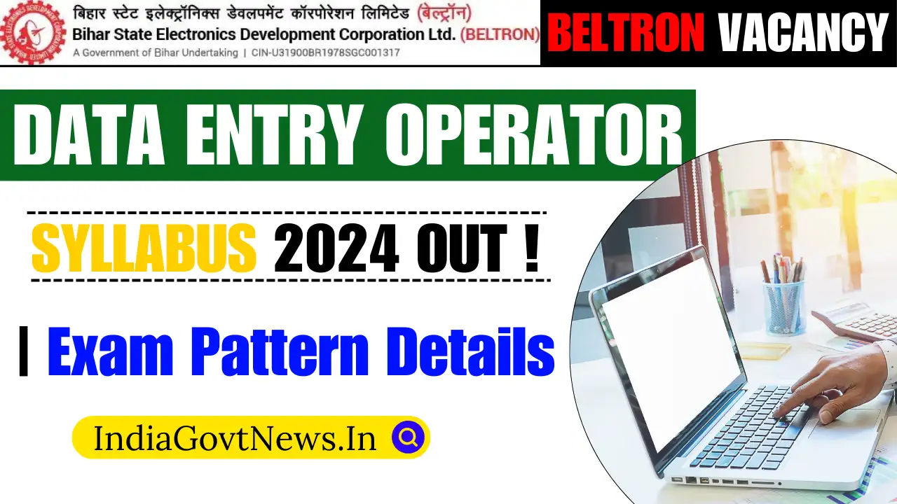 Beltron Data Entry Operator Syllabus 2024